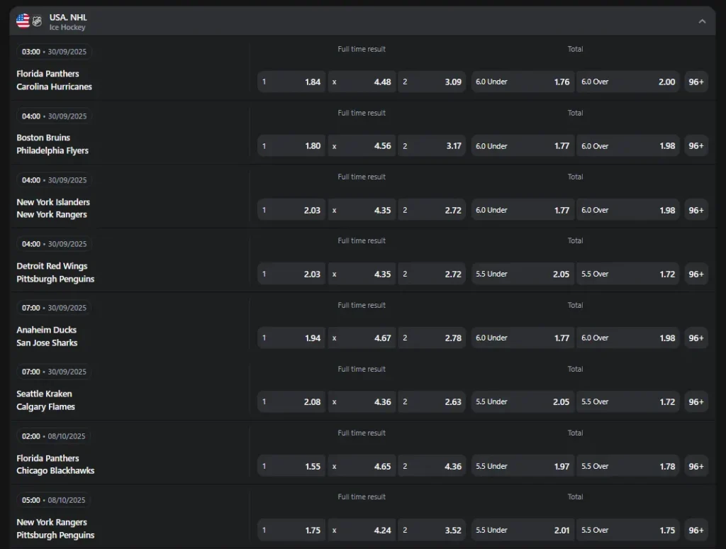 Hockey 1Win Hockey 1Win